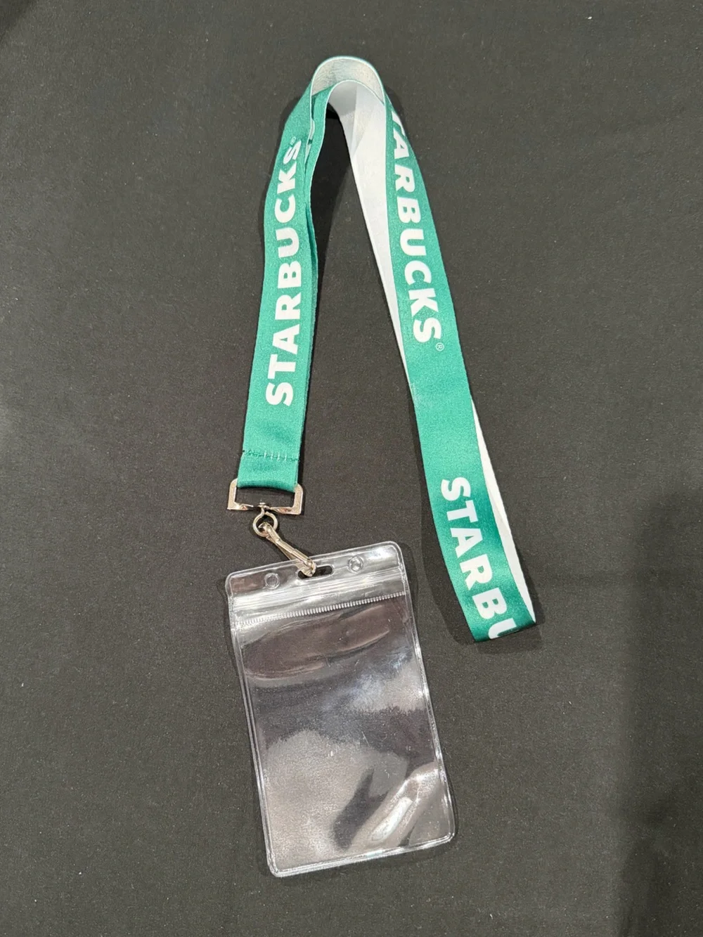 Starbucks Badge Lanyard with Clear ID Sleeve